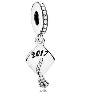 Pandora Graduation Engraved 2017 Hat Charm